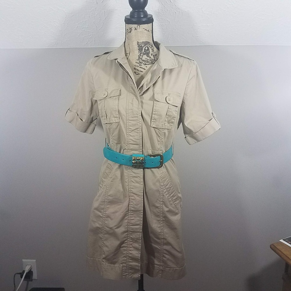 Final price ⚠️ Michael Kors Khaki Shirt Dress Sz M